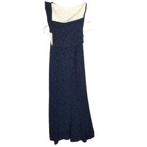 Jessica McClintock Womens S Blue Embellished Strap